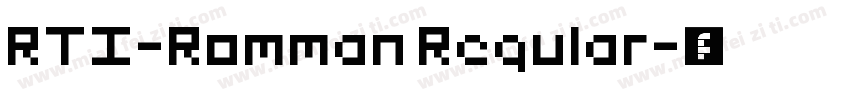RTI-Romman Regular字体转换